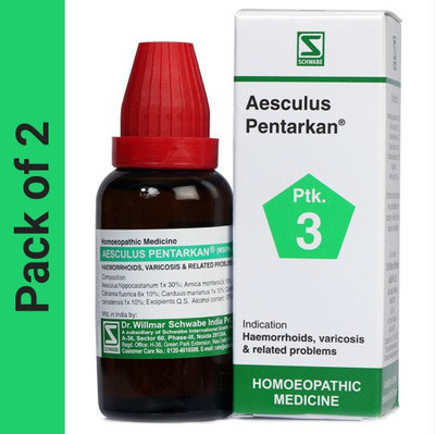 Dr.Willmar Schwabe India Aesculus Pentarkan Liquid(2 x 30)