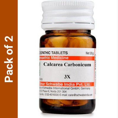 Dr.Willmar Schwabe India Calcarea Carbonicum 3X 3X Tablets(2 x 20)