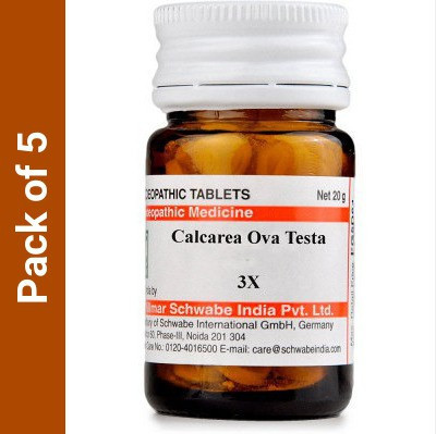 Dr.Willmar Schwabe India Calcarea Ova Testa 3X 20Gm 3X Tablets(5 x 20)
