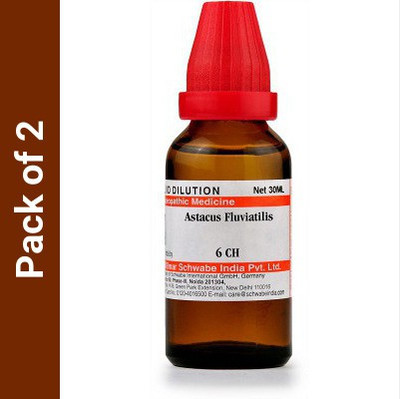 Dr.Willmar Schwabe India Astacus Fluviatilis 6CH 6CH Liquid(2 x 30)