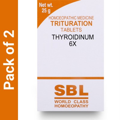 SBL Thyroidinum 6X Tablets(2 x 25)