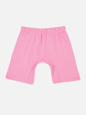 PROTEENS Short For Girls Casual Solid Cotton Lycra(Pink, Pack of 1)