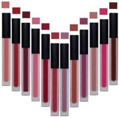 K.Y.L.Plus Matte Look Liquid Lipsticks Set of 12 (Multicolour)(Mix Colour, 5 ml)