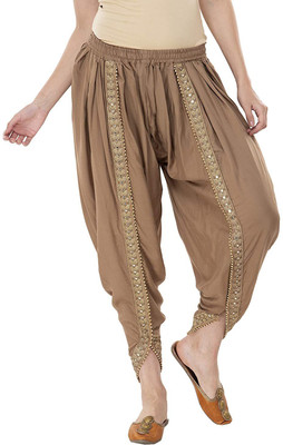 PI World Viscose Rayon Embroidered Patiala