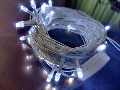 Divyam 36 LEDs 15 m White Flickering, Steady String Rice Lights(Pack of 2)