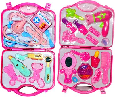 mohini collection Combo Pack of Dr Set and Makeup Kit For Kids