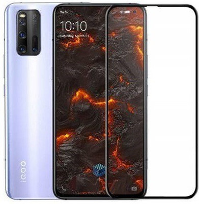 HOBBYTRONICS Edge To Edge Tempered Glass for VIVO IQOO 3(Pack of 1)