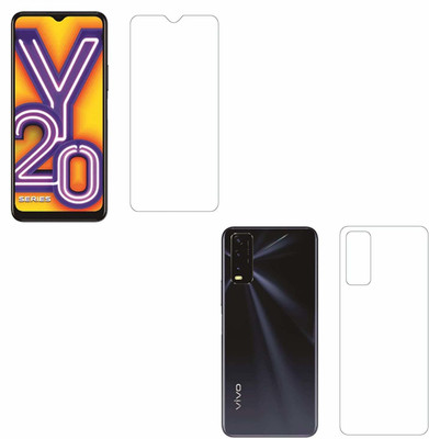 Firstkart Front and Back Tempered Glass for Vivo Y20(Pack of 2)