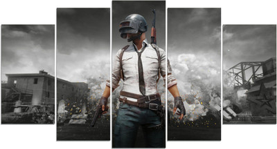 DivineDesigns 61 cm Pubg Player Cut Pieces Sticker Self Adhesive Sticker(Pack of 1)