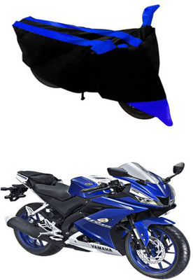 RONISH Waterproof Two Wheeler Cover for Yamaha(R15 V3, Black, Blue)