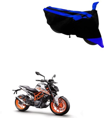 RONISH Two Wheeler Cover for KTM(Duke 390, Black, Blue)