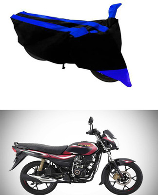 RONISH Waterproof Two Wheeler Cover for Bajaj(Platina 110 H-Gear, Black, Blue)