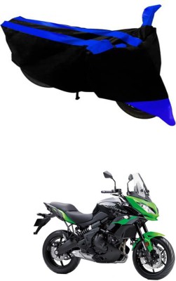 RONISH Waterproof Two Wheeler Cover for Kawasaki(Versys 650, Black, Blue)