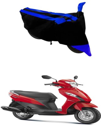 RONISH Two Wheeler Cover for Suzuki(Let's, Black, Blue)