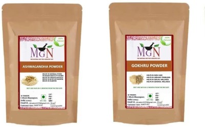 MG Naturals ASHWAGANDHA & GOKHRU POWDER(2 x 100 g)