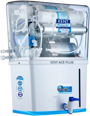 Kent ACE Plus 8 L RO + UV + UF + TDS Control + UV in Tank Water Purifier (White)
