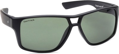 Fastrack Wrap-around Sunglasses(For Men, Green)