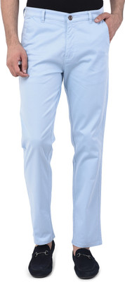 BEN MARTIN Regular Fit Men Light Blue Trousers