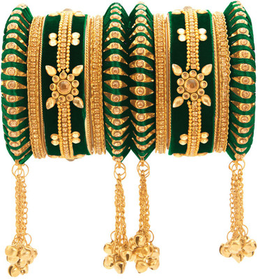 PEORA Brass Gold-plated Bangle Set