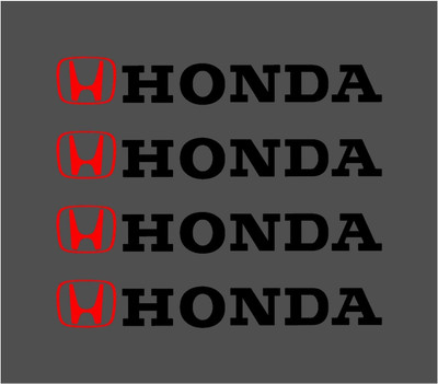 KICKWIX Sticker & Decal for Car(Black, Red)