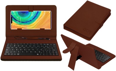 ACM Keyboard Case for Huawei Mate 30 Pro(Brown, Cases with Holder, Pack of: 1)