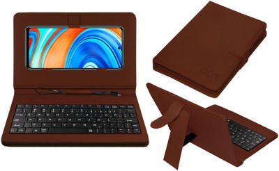 ACM Keyboard Case for Redmi Note 9 Pro Max(Brown, Cases with Holder, Pack of: 1)