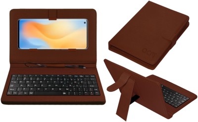 ACM Keyboard Case for Vivo X50 Pro(Brown, Cases with Holder, Pack of: 1)