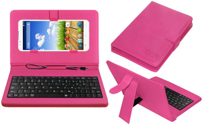 ACM Keyboard Case for Micromax Canvas Xl 2 A109(Pink, Cases with Holder, Pack of: 1)