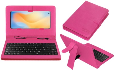 ACM Keyboard Case for Vivo X50 Pro(Pink, Cases with Holder, Pack of: 1)