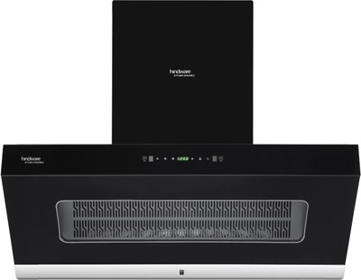 Hindware Octavia 90 Auto Clean Wall Mounted Chimney  (Black and Inox 1350 CMH)