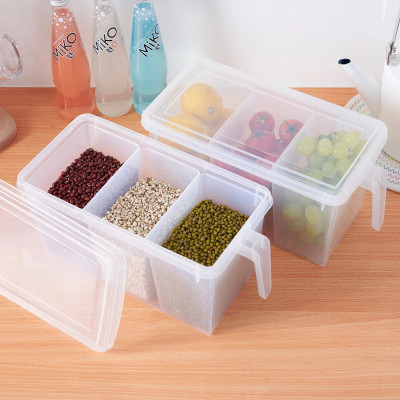 stecksmart Plastic Fridge Container  - 1500 ml(Pack of 2, Clear)