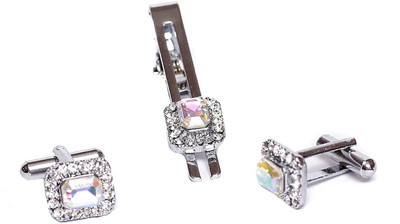 AXLON Alloy Cufflink(Multicolor, Silver)