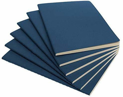 INNAXA A5 Kraft Book Pack of 6 (BluePack of 6) A5 Notebook Blank 64 Pages(Blue, Pack of 6)