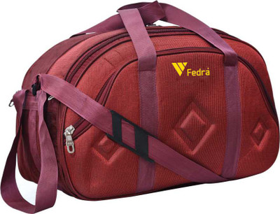FEDRA (Expandable) (Expandable) Waterproof Polyester Lightweight 40 L Luggage with 2 Wheels (Red) Duffel With Wheels (Strolley)