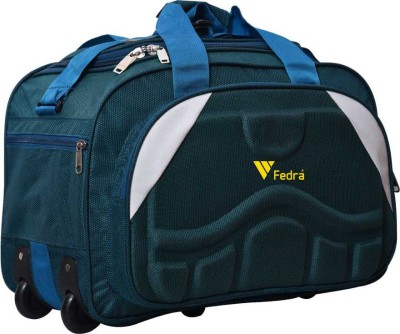 FEDRA (Expandable) (Expandable) Waterproof Polyester Lightweight 40 L Luggage with 2 Wheels (sea green) Duffel With Wheels (Strolley)