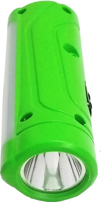 Mjtrends PL-006 1 Watt Rechargeable Torch Torch(Green, 20 cm, Rechargeable)