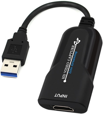 Tobo USB 3.0/2.0 HDMI Game Capture Card Video Reliable Streaming Adapter TD-811HVC Gaming Adapter(Black, For PC, Mac OS, PS4)