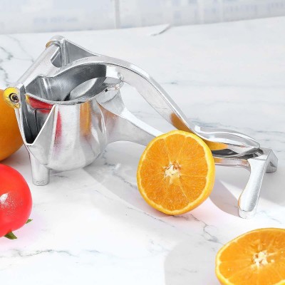 VibeX Steel Aluminium Steel Heavy Duty Handhold Press Fruit Manual Juicer Hand Juicer(Silver)