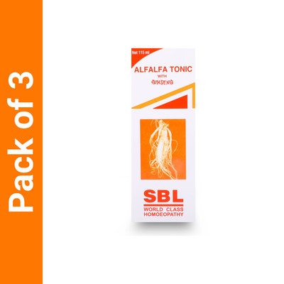 SBL Alfalfa Tonic with Gingeng Liquid(3 x 115)