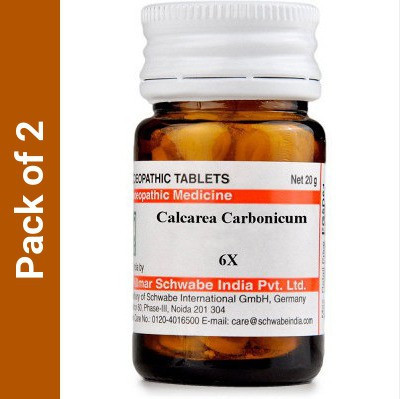 Dr.Willmar Schwabe India Calcarea Carbonicum 6X 6X Tablets(2 x 20)