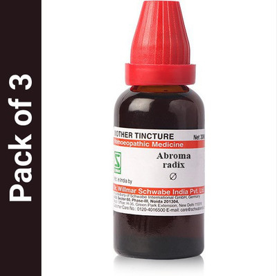 Dr.Willmar Schwabe India Abroma Radix Mother Tincture(3 x 30)