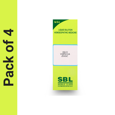 SBL Nux Vomica 200C Liquid(4 x 30)