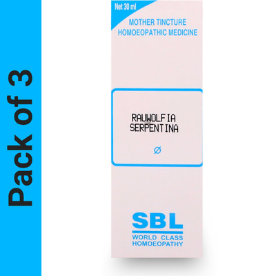 SBL Rauwolfia Serpentina Mother Tincture Liquid(3 x 30)