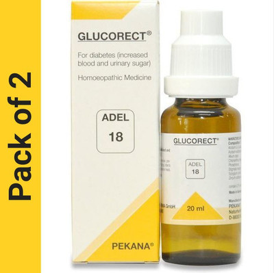ADEL No. 18 (GLUCORECT) Diabetes Management Drops(2 x 20)