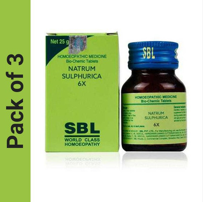 SBL Natrum Sulphuricum 6X Tablets(3 x 25)