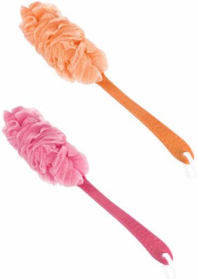 Kvitoe Loofah(Pack of 2, Red, Orange)