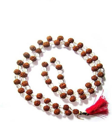 Karyan Crystal Rudraksha Mala for Religious And Everyday Crystal Chain