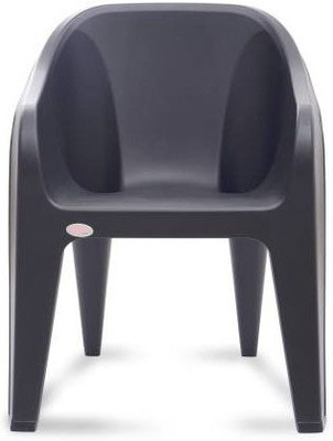 Restomatt Plastic Outdoor Chair(Black)