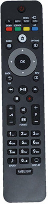 HDF Remote Control Compatible For  LCD/LED TV. URC126 Philips Remote Controller(Black)