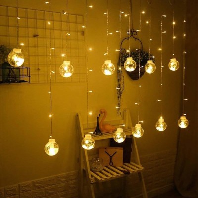 Shop Code 156 LEDs 3.18 m Gold, White Flickering, Steady Star Rice Lights(Pack of 1)